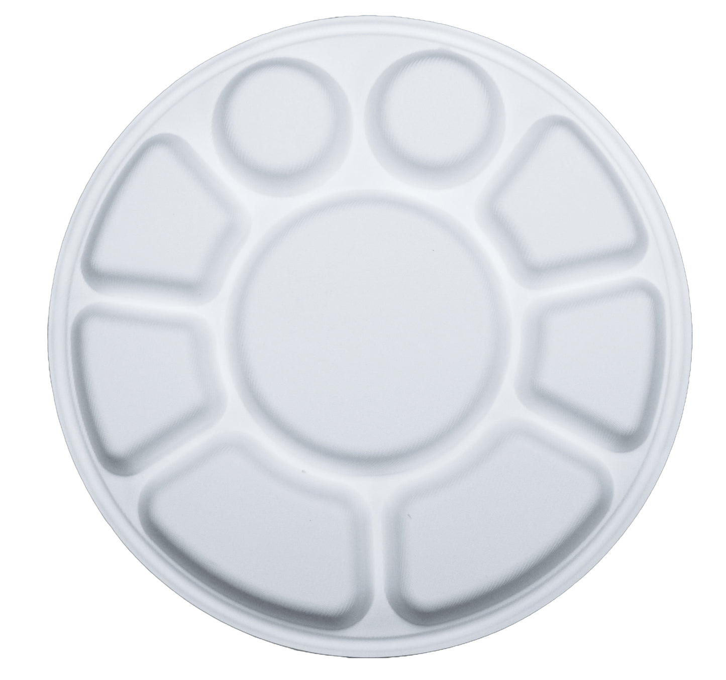 9 Compartment Biodegradable Party Thali Plates
