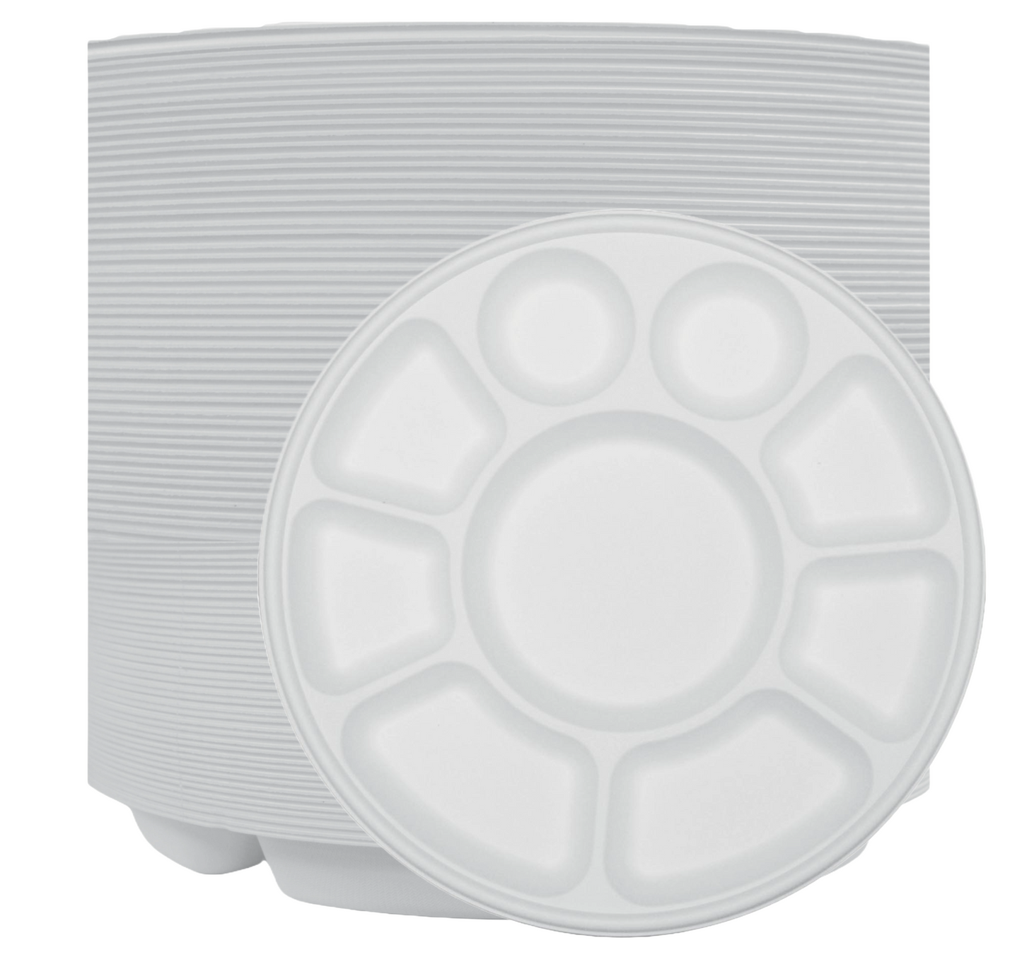 9 Compartment Biodegradable Party Thali Plates