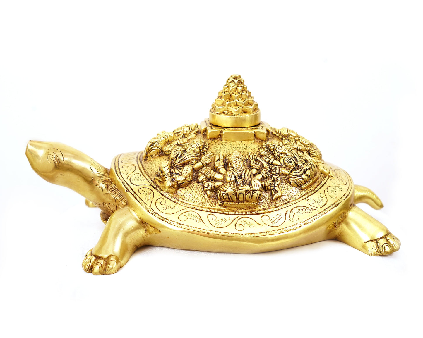 Vishnu Vahana Kurma Murti vishnu Yantra Brass Material Statue For Puja, Home Mandir, Gifts by Pooja Bazar 15 X 7 X 10 In