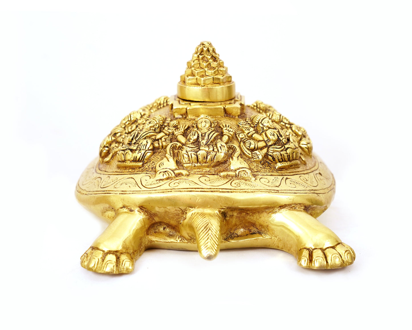 Vishnu Vahana Kurma Murti vishnu Yantra Brass Material Statue For Puja, Home Mandir, Gifts by Pooja Bazar 15 X 7 X 10 In