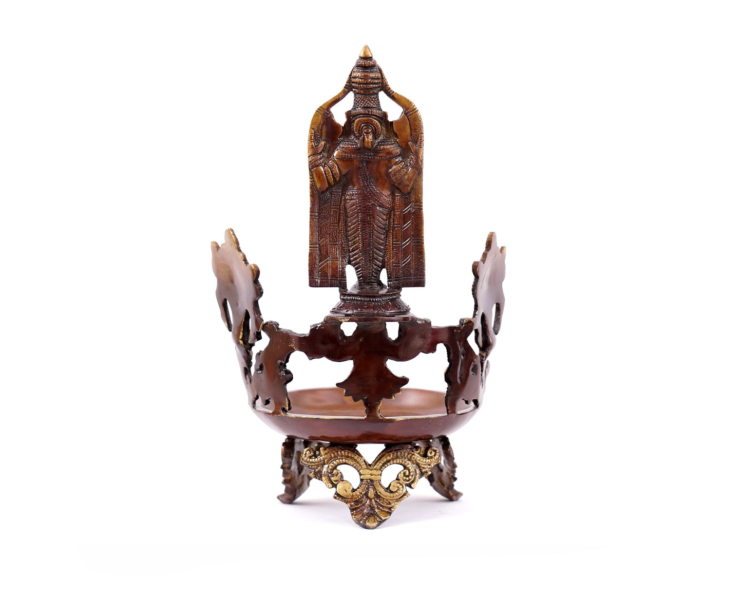 Balaji Statue Diya Brass Material For Puja, Home Mandir, Gifts by Pooja Bazar 7 X 15 X 7 In