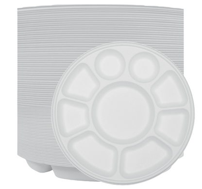 9 Compartment Biodegradable Party Thali Plates