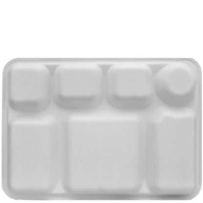 7 Compartment Biodegradable Party Thali Plates
