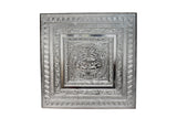 Silver Kalash Bajot by Pooja Bazar Indian Wooden Chowki Puja Table Medium - 15 Inch