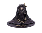 Hindu God adyogi Brass Statue for Car, Puja, Decor, Gifts by Pooja Bazar 4.5  X 5  X 6.5 In
