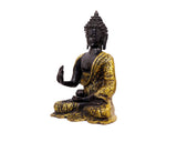 Lord Blessing Buddha Brass Statue Idol for Garden, Puja, Home Mandirs, Gifts by Pooja Bazar 5 X 10 X 7.5 In