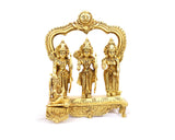 Ram Parivar Darbar Murti - lakshman, Sita, Hanuman, Brass Statue For Puja, Home Mandir, Gifts by Pooja Bazar 7 X 10 X 4 In