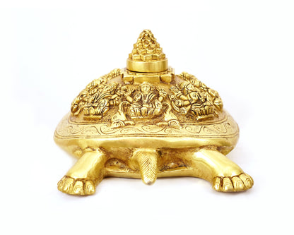 Vishnu Vahana Kurma Murti vishnu Yantra Brass Material Statue For Puja, Home Mandir, Gifts by Pooja Bazar 15 X 7 X 10 In