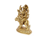 Goddess of Lions Murti Brass Statue For Puja, Home Mandir, Gifts by Pooja Bazar 2.5 X 6 X 6 In