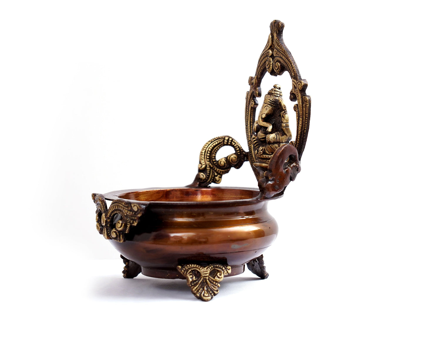 Ganesh Lota Kailash Brass Material for Puja, Home Mandirs, Decor, Gifts by Pooja Bazar 6 X 9 X 6 In