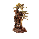 Radha Krishna Brass Statue For Puja, Home Mandirs, Decor, Gifts, Showpiece by Pooja Bazar 6 X 14 X 12 In