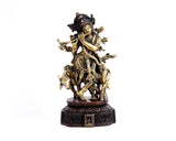 Shri Krishna Brass Statue for Puja, Home Mandirs, Gifts, Decor by Pooja Bazar 3.5 X 12 X 6 In