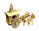 Arjun Mahabharat Rath Brass Statue for Home Decor, Puja, Mandir, Gifts, Showpiece by Pooja Bazar 4.5 X 7 X 7 In