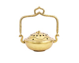 Brass Aarti Pooja hanging Dhoop Small Diya for Aarti, Home, Puja, Mandir, Gifts by Pooja Bazar 5.5 X 7 X 6.5 In