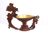 Aarti Small Diya lamp with handle Brass Material for Aarti, Home, Puja, Mandir, Gifts by Pooja Bazar 8 X 7 X 4 In