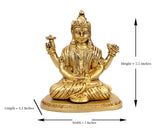 Shri Krishna with sudarshan chakra Brass Statue for Puja, Home Mandirs, Gifts, Showpiece by Pooja Bazar 3.5  X 5.5 X 5 In