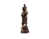 Shri hari Krishna Meduim Brass Statue for Puja, Home Mandirs, Gifts, Showpiece by Pooja Bazar 2 X 6.5 X 2 In