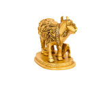 Nandi Statue Brass Material For Puja, Home, Decor, Office, Showpiece, Gifts by Pooja Bazar 3.5 X 5 X 5 In